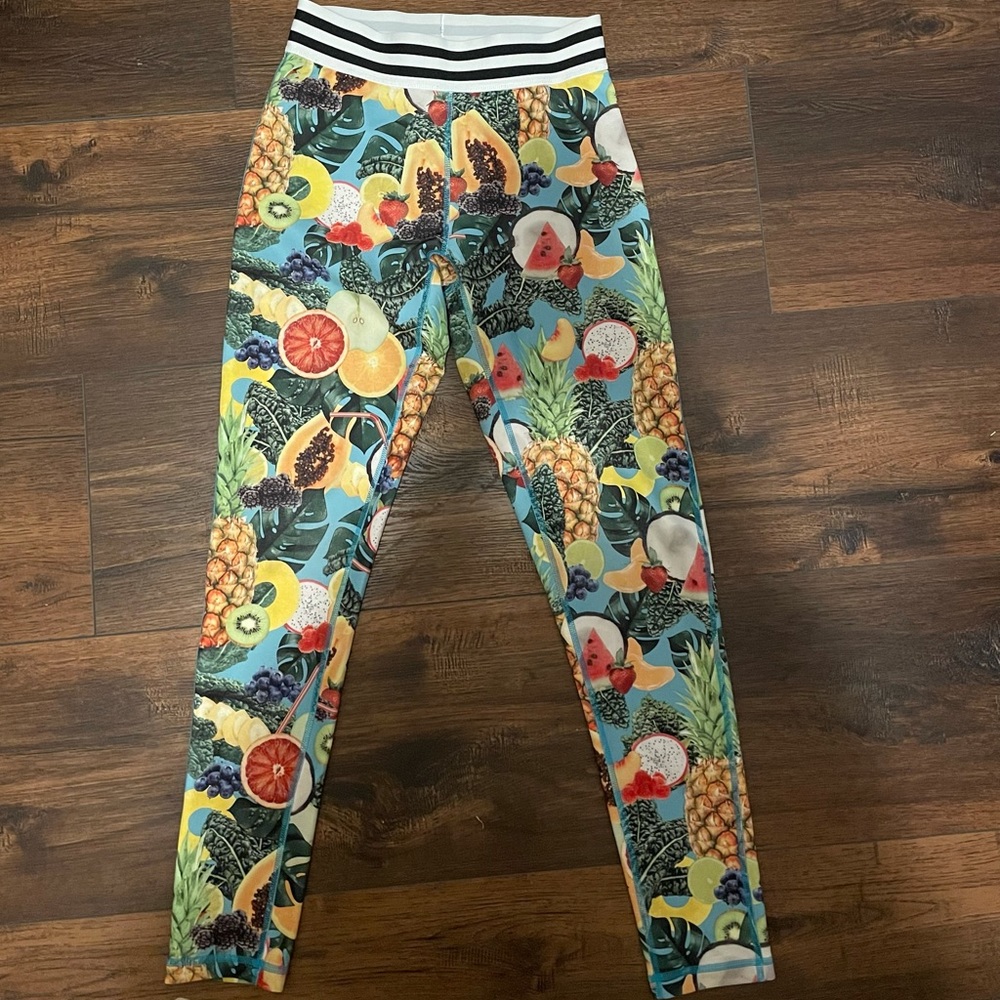 Adidas climatight tropical althetic leggings.